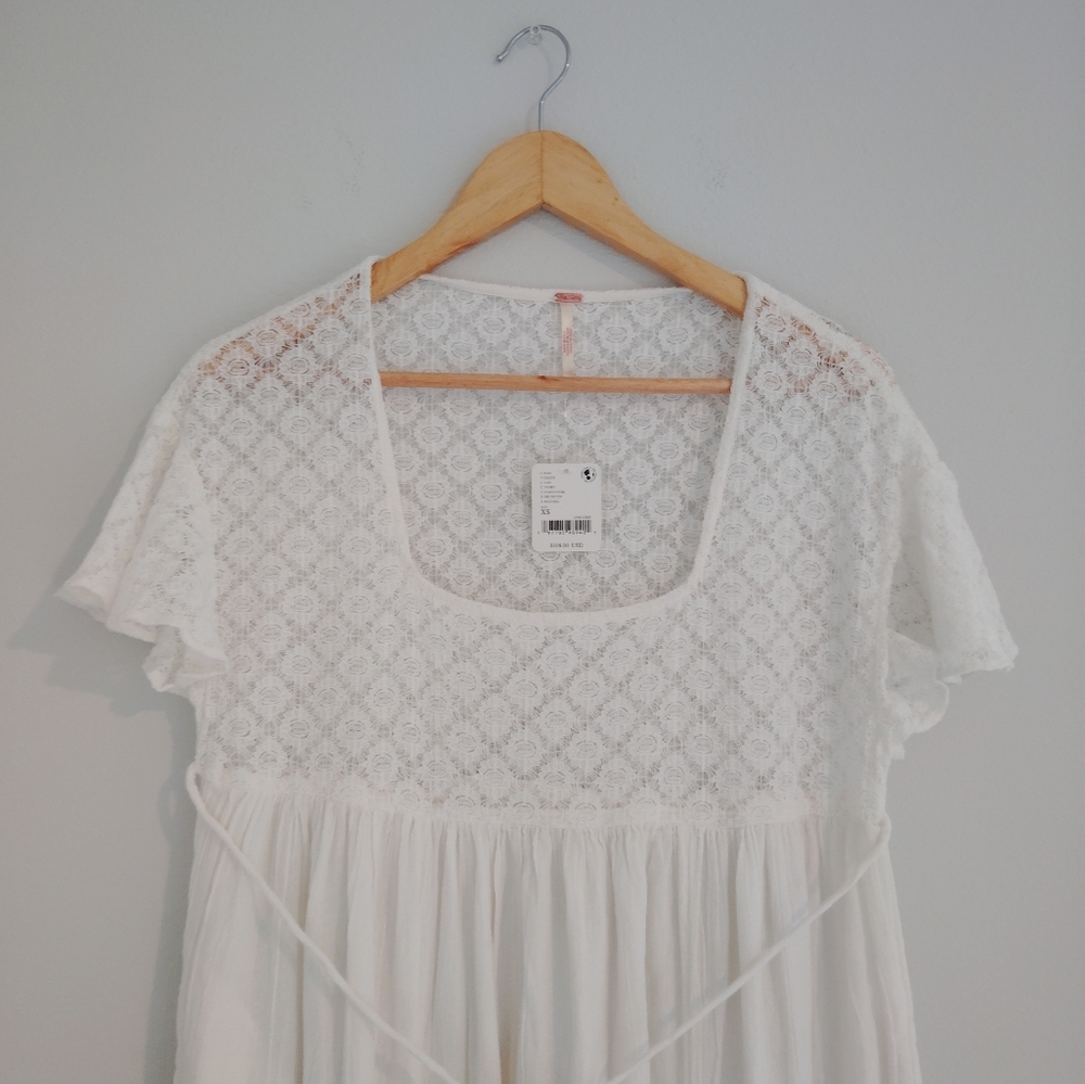 Free People Bring The Romance Handkerchief Hem Maxi Dress - Picture 3 of 8